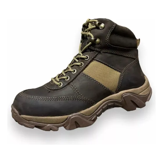 Botas Tacticas D-force Crazy Brown Sk7 Piel Calidad