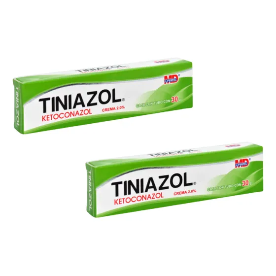 Ketoconazol Tiniazol 2% Crema 30 G Pie De Atleta 2 Pack
