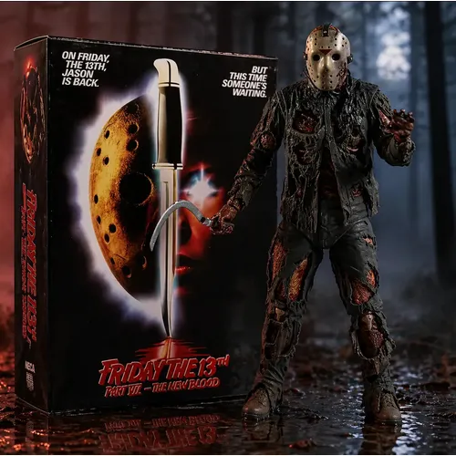 Boneco Jason Voorhees Articulado 18cm Friday the 13th Dangos PVC