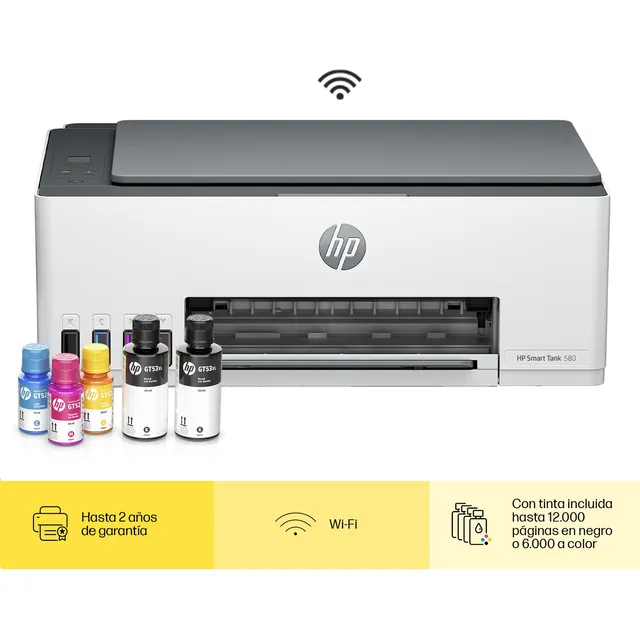 Impresora Multifunción Hp Smart Tank 580 Tinta Continua Wifi