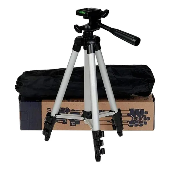 Tripode Camara Telefono De Aluminio 104cm Con Nivel Bolso