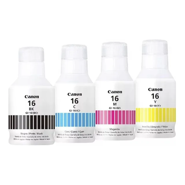 Canon Kit 4 Tintas Gi-16 Para Maxify Gx6010 Y Gx7010