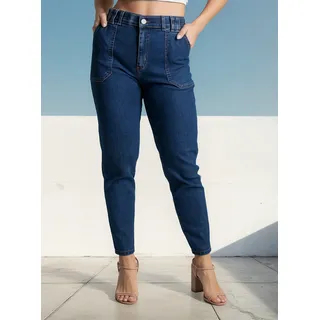 Calça Mom Jeans Feminina Cintura Alta Sawary Calça Mom Jeans Feminina Cintura Alta Sawary