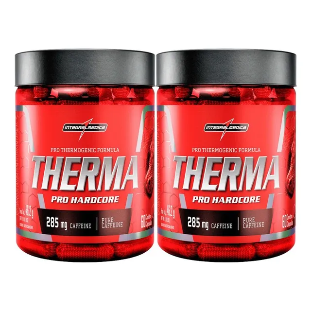 Kit 2 Terma Pro Hardcor 60 Capsulas Cafeina 
