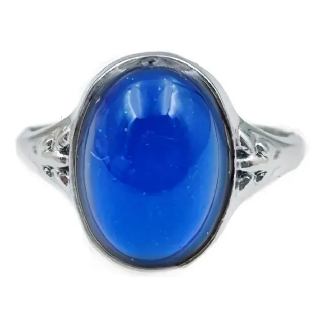 Anillo Color Plata Antigua Vintage Cambio Color Humor Unisex