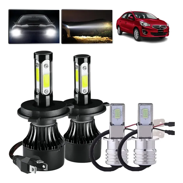 Da1. Kit Faros Led 12000lm Luz Alta Y Baja/niebla Para Dodge
