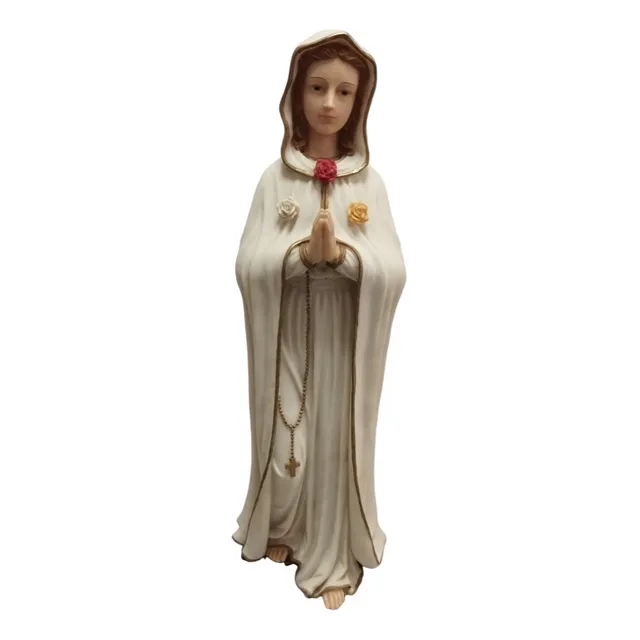 Virgen Rosa Mística Imagen Religiosa Marca Barocco Mide 60cm