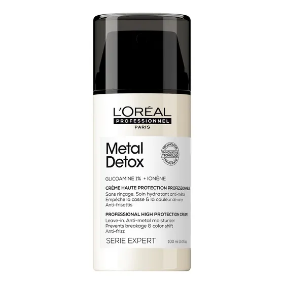 Loreal Metal Detox Crema Leave In Antifrizz Cabello X 100ml