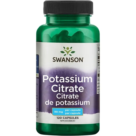 Citrato De Potasio 99mg Swanson Importado Usa 