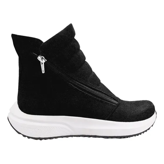 Botas Dan Zam Simil Gamuza Cierre Media Otoño Generica
