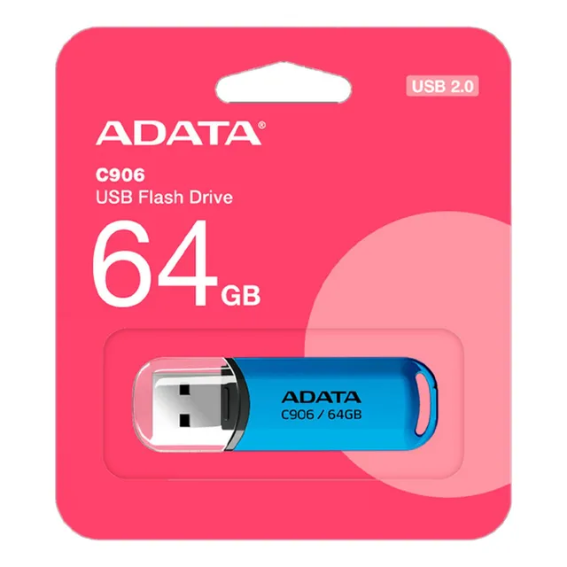 Memoria Usb 64gb Adata C906 2.0 Flash Drive Ac906-64g-rwb