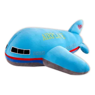 Aucooma Almohada De Avion De Peluche De Avion Azul, Regalos Aucooma Almohada De Avion De Peluche De Avion Azul, Regalos