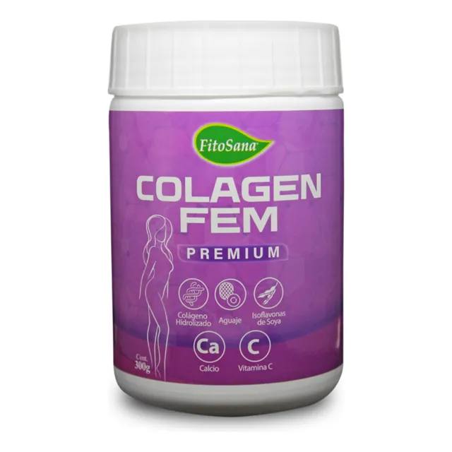 Colageno Fem Premium Batido En Polvo Con Vitaminas 300 Gr