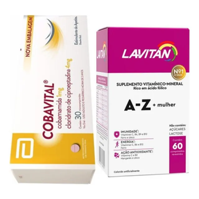 Kit Engordar Cobavital + Lavitan 60 Comp