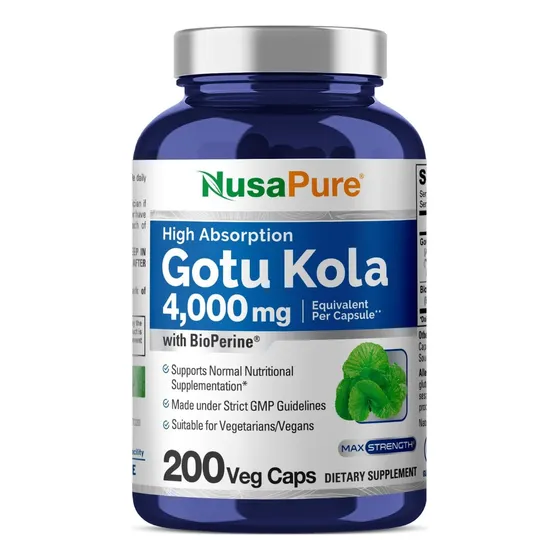 Suplemento En Cápsula Nusapure Suplemento Gotu Kola Citicolina En Botella De 0l 200 Un