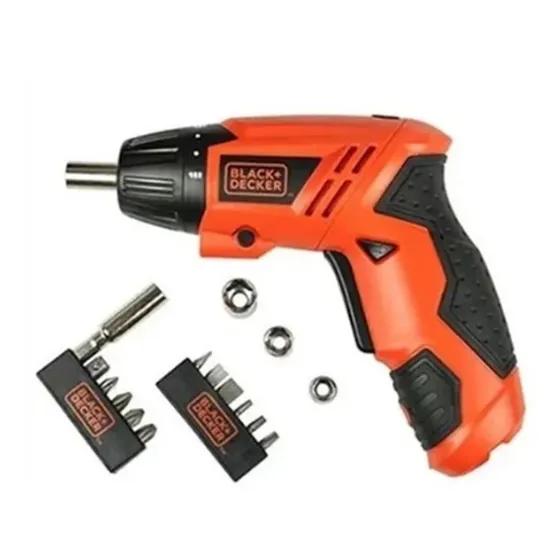Destornillador a batería + 16 accesorios KC4815k Black & Decker Color Naranja Claro