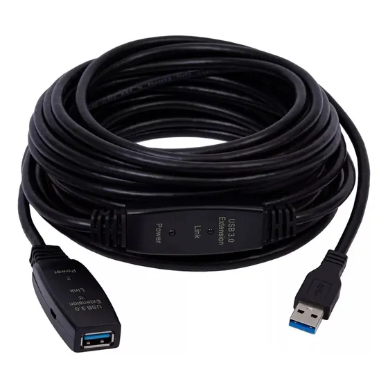 Cabo Extensor Usb Versão 3.0 Ativo Amplificado 20 Metros