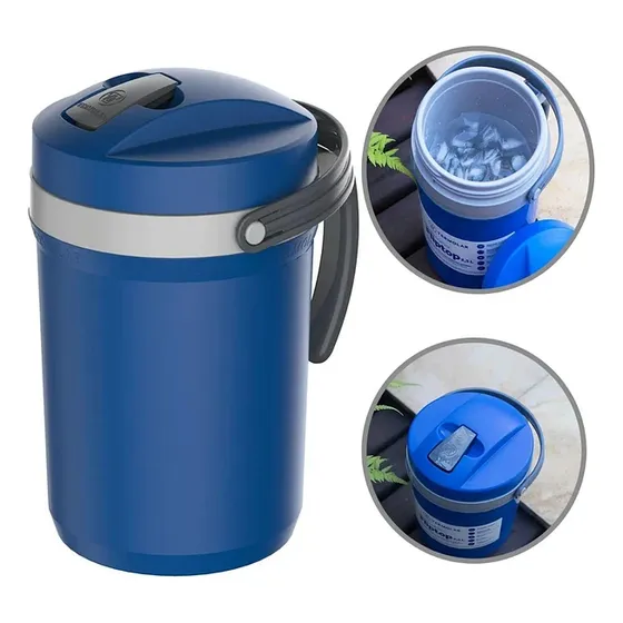 Termo  Termolar Deportiva 2.5 Litros Azul A Rosca