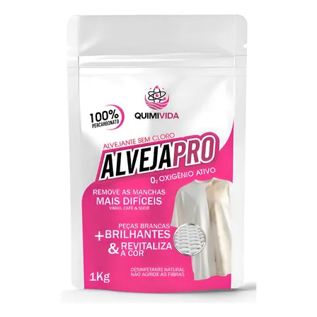 Quimivida Percarbonato De Sódio 1kg Tira Mancha Roupa Branca