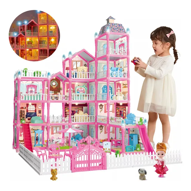 Casita Casa De Muñecas Juguete Ninos Barbie Mueble Castillo