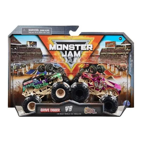 Monster Jam Vehiculo Grave Digger Vs Calavera