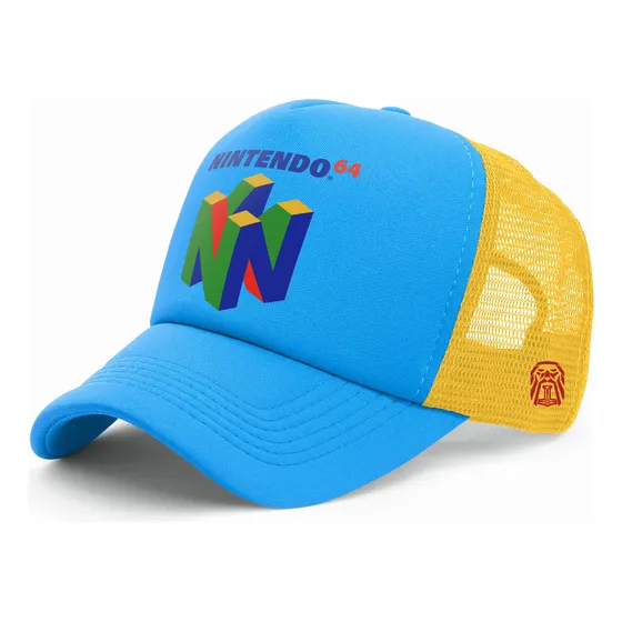 Gorra Trucker Clasica Logo Retro Nintendo 64