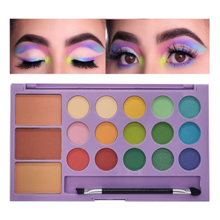 Paleta De 15 Sombras Colores Pasteles Y 3 Blush Y Contorno Paleta De 15 Sombras Colores Pasteles Y 3 Blush Y Contorno