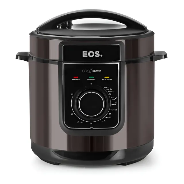 Panela De Pressão Elétrica 5l Eos Multicooker Titanium Epp50mt