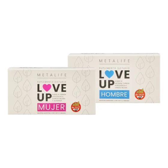 Combo X2 Love Up Hombre Mujer Estimulante Sexual Natural