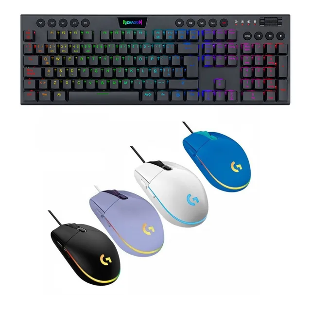 Combo Mouse Rgb + Teclado  Inalámbrico Rgb