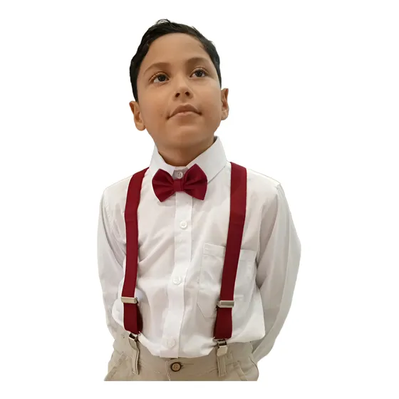 Boina Niño Con Tirante Y Corbatin