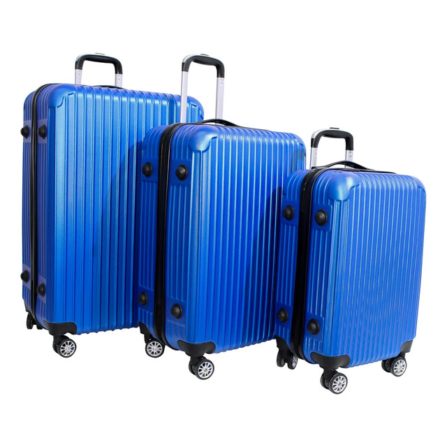 Kit Conjunto 3 Malas De Viagem P/m/g Em Abs Kit Conjunto 3 Malas De Viagem P/m/g Em Abs