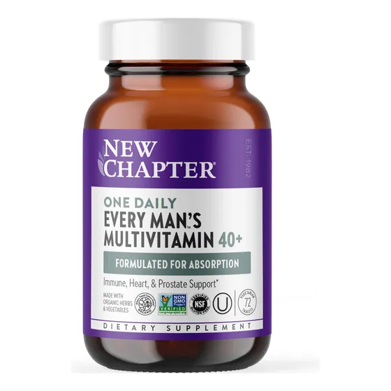 Multivitamínico New Chapter Every Man's One Daily 40+ 72 Uni