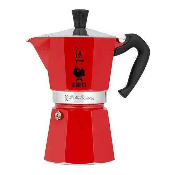 Cafetera Moka Express Roja 3 Tazas 0004942 Bialetti F.