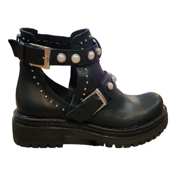 Bota Mujer Cuero Semi Cubierta Lola Roca