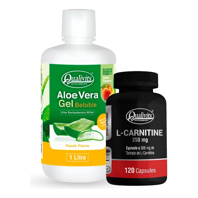 Carnitina 250 Mg X 120 + Aloe Vera Bebible Sabores Qualivits