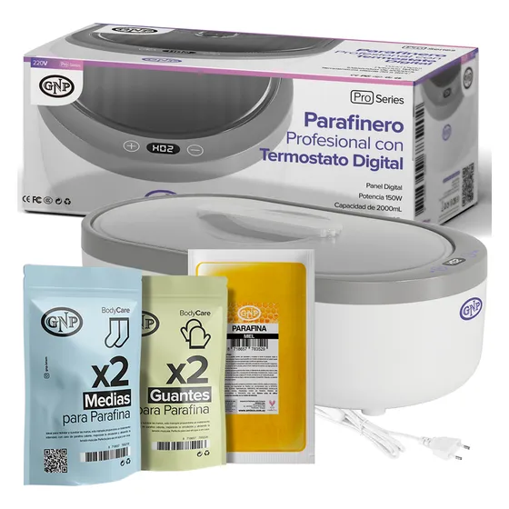 Kit Parafinero Gnp 2l Digital + Guantes + Medias + Parafina