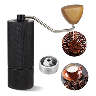 Moedor De Cafe Manual Bravito Inox Com Ajuste Preto Presente Moedor De Cafe Manual Bravito Inox Com Ajuste Preto Presente