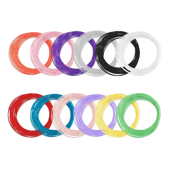 Filamento 3d 1.75mm Pla Impresora 3d Lapiz 10 Colores 5 Mts