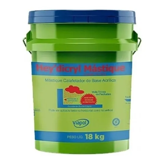 Sela Trincas E Fissuras Heydicryl Mastique 18kg Viapol