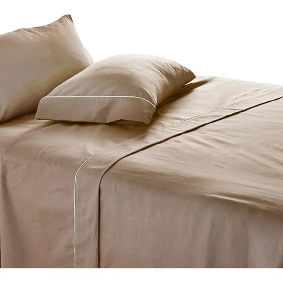 Sabanas King Size 1.80 X2 X35 Juego Euro Percal Tango Oregon