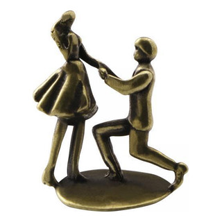 2 Mini Estatua De Pareja, Figura De Propuesta En Miniatura, 2 Mini Estatua De Pareja, Figura De Propuesta En Miniatura,