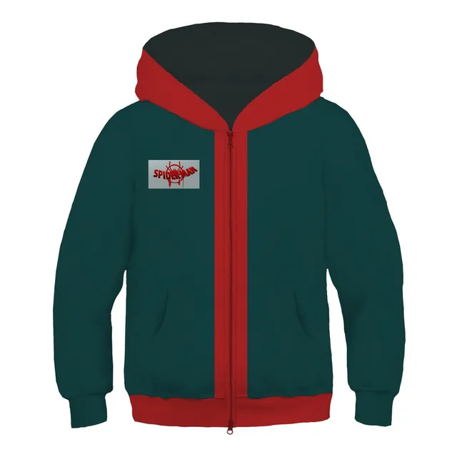 Niños Spiderman Miles Morales Cosplay Sudadera Con Capucha