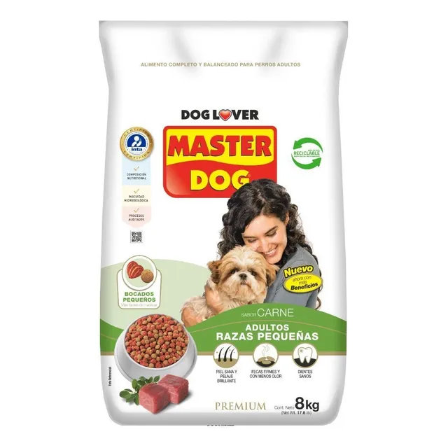 Master Dog Alimento Perro Adulto Razas Peq 8 Kg