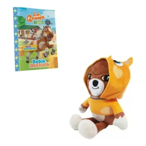 Lobo Beto Con Disfraz De Percherón La Granja Zenon Peluches 