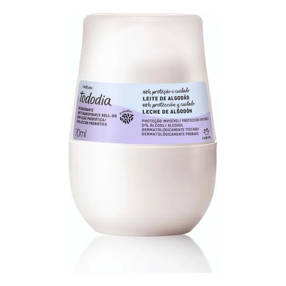 Desodorante Roll-on Natura Tododia 70 Ml - Fragrâncias Fragrância Algodão