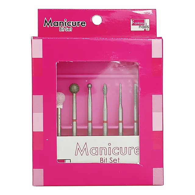 Set De Puntas Para Drill/pulidora , 6 Pzs , Fantasy Nails