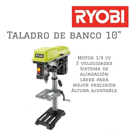 Taladro De Banco De 10 Pulgadas Ryobi 