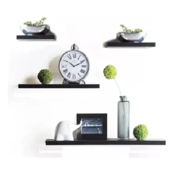 4 Repisas Flotantes Set Decoración Kit Minimalista Moderna