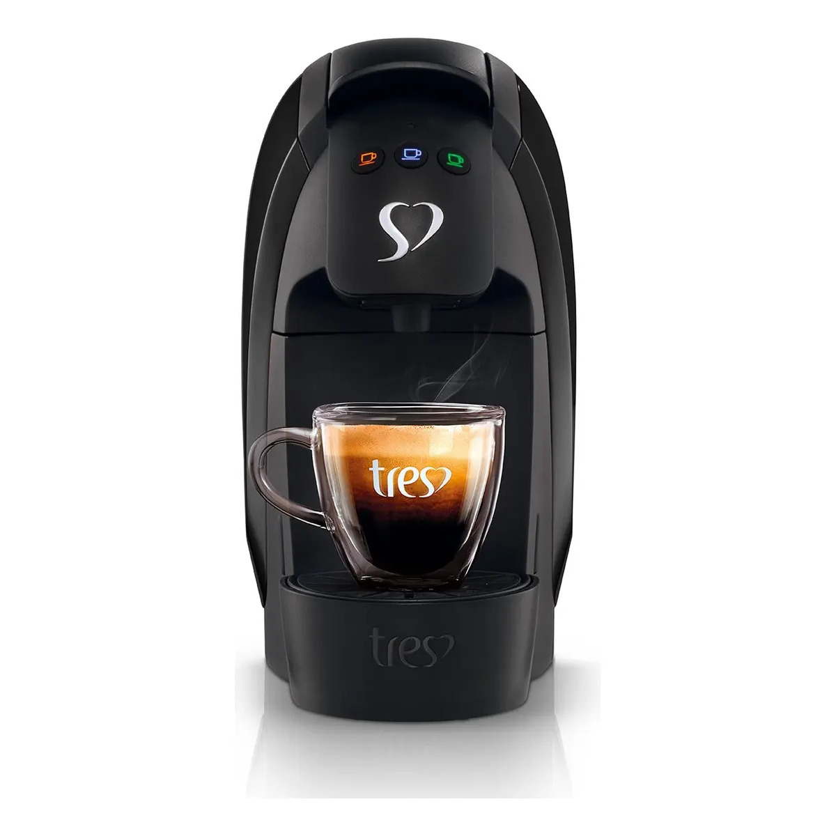 Cafeteira Espresso Luna Preta - TRES 3 Corações